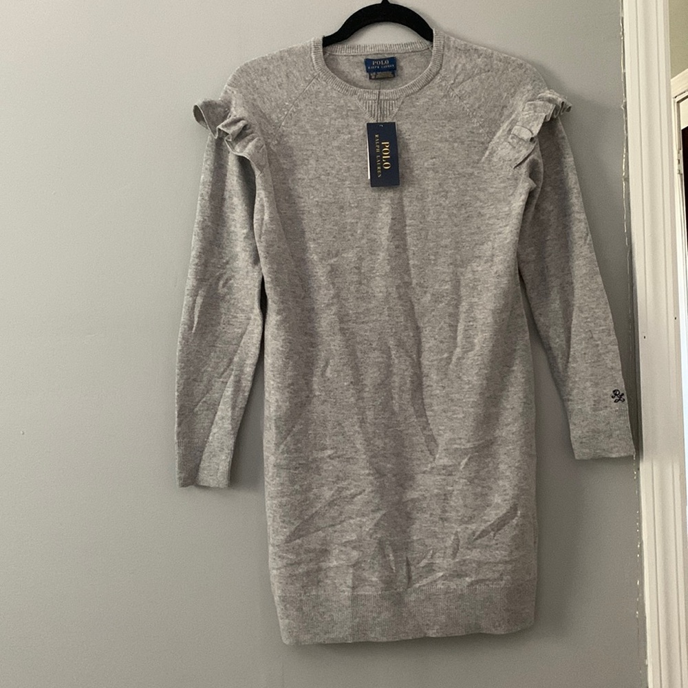 Ralph Lauren gray girls dress (size XL in girls)